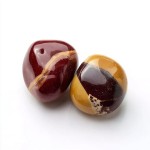 Polished Mookaite Jasper Crystal Stones - 2 Pcs of 1.2 Worry Stone for Anxiety, Pocket Palm Stone Super Large Handpicked Natural Tumbled Gemstones for Meditation, Reiki, Chakra Healing, Home Decor