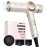 ELLA BELLA Professional Ionic Hair Dryer with Diffuser  Negative Ion Blow Dryer  Suitable All Hair Types  Intelligent Heat Control & Rapid Drying Speeds  Lightweight Design  Low Noise Technology
