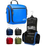 Travel Toiletry Bag for Men and Women - (10.6x10.6x3.2) Large Hanging Toiletry Organizer - Waterproof Hygiene Bag with Metal XXL Swivel Hook, with Sturdy Zippers and 19 Compartments for Toiletries