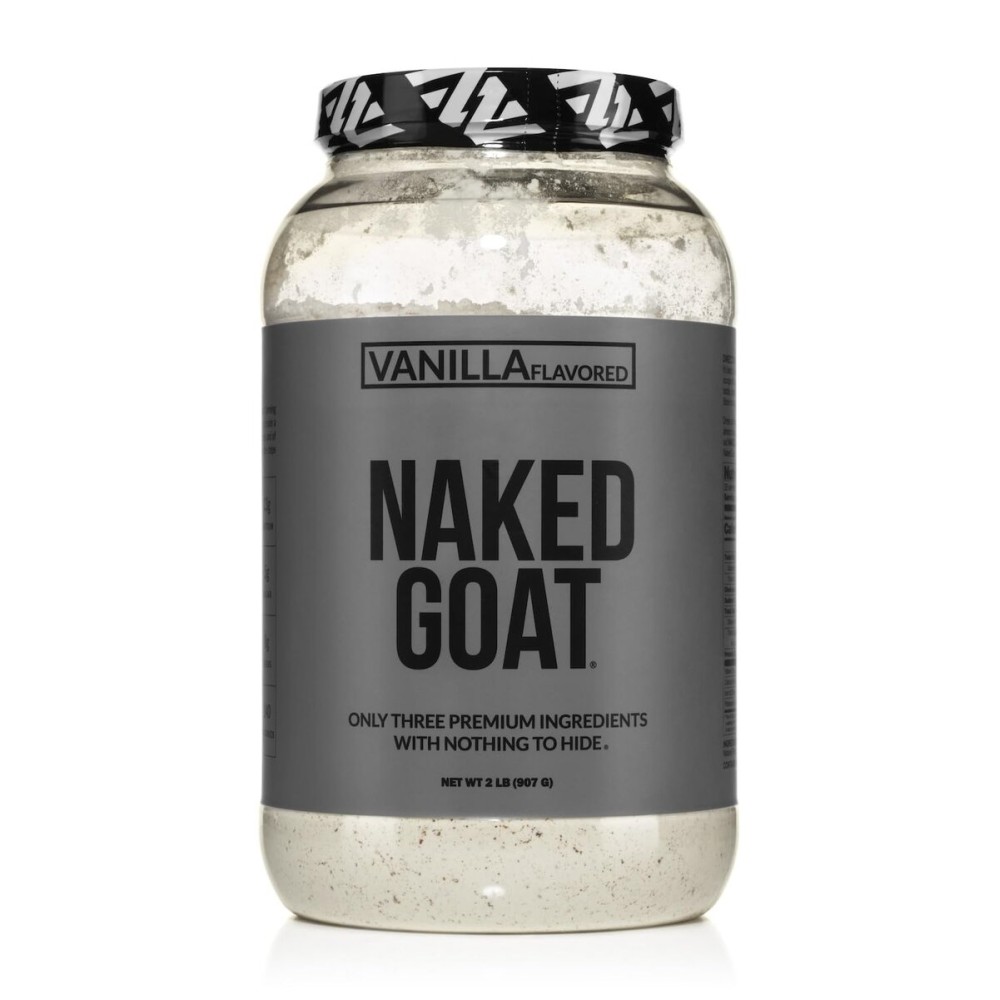 NAKED Goat Vanilla Protein Powder - Pasture Fed Goat Whey Protein Powder from Small-Herd Dairies - Only 3 Ingredients - GMO Free, Soy Free - All Natural - 23 Grams of Protein - 25 Servings