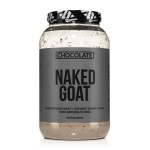 NAKED Goat Chocolate Protein Powder - Pasture Fed Goat Whey Protein Powder from Small-Herd Dairies - Only 3 Ingredients - GMO Free, Soy Free - All Natural - 23 Grams of Protein - 25 Servings