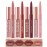 LANGMANNI 4pcs Matte Lipstick with Lipliners Durable Makeup Set,Long-Lasting Non-Stick Cup Not Fade Waterproof Pigmented Velvet Lipgloss Kit Beauty Cosmetics Makeup Gift for Girls(1+3+5+7)