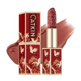 Catkin Semi-Matte Lipstick Hydrating High Impact Color Infused with Vitamin E and Avocado Oil Smooth Soft Texture Long Lasting Matte Finish 174