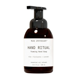 Muse Apothecary Hand Ritual - Aromatic and Nourishing Foaming Hand Soap, Infused with Natural Aromatherapy Essential Oils - USDA Certified Biobased - 11.5 oz, Aloe + Eucalyptus + Lavender