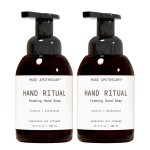 Muse Apothecary Hand Ritual - Aromatic and Nourishing Foaming Hand Soap, Infused with Natural Aromatherapy Essential Oils - USDA Certified Biobased - 11.5 oz, Coconut + Sandalwood, Pack of 2