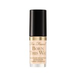 Too Faced Born This Way Super Coverage Multi-Use Concealer | Full Coverage, Non-Comedogenic, Oil Free + Long Lasting Concealer | Hyaluronic Acid + Coconut Water, 0.06 Fl Oz, Travel Size, Cloud
