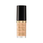 Too Faced Born This Way Super Coverage Multi-Use Concealer | Full Coverage, Non-Comedogenic, Oil Free + Long Lasting Concealer | Hyaluronic Acid + Coconut Water, 0.06 Fl Oz, Travel Size, Golden Beige