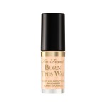 Too Faced Born This Way Super Coverage Multi-Use Concealer | Full Coverage, Non-Comedogenic, Oil Free + Long Lasting Concealer | Hyaluronic Acid + Coconut Water, 0.06 Fl Oz, Travel Size, Almond