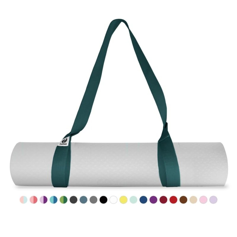 Tumaz Yoga Mat Strap [MAT NOT Included] (2 Sizes) with Extra Thick & Comfy Delicate Texture, Adjustable Yoga Mat Carrier