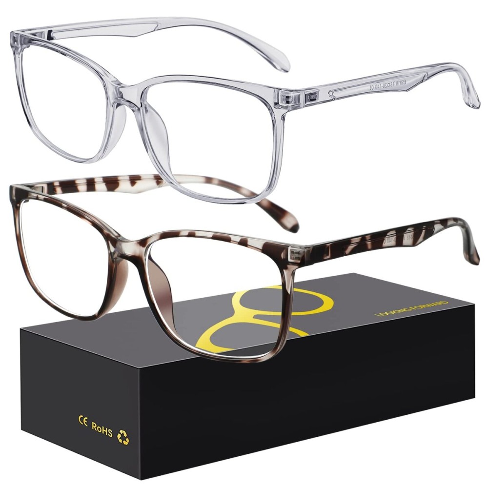 hunsquer Blue Light Glasses for Women Blue Light Blocking Glasses Men Computer Gaming Blue Screen Glasses Mens Blue Light Blocker Glasses