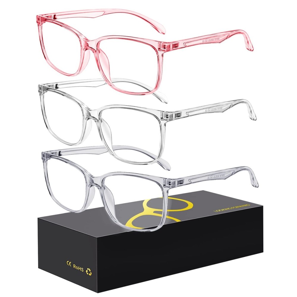 hunsquer Blue Light Glasses for Women Blue Light Blocking Glasses Men Computer Gaming Blue Screen Glasses Mens Blue Light Blocker Glasses