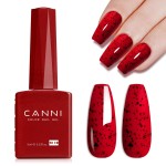 CANNI Wine Red Glitter Gel Polish - 9ML Sparkly Soak-Off UV/LED Gel Nail Polish for French Manicure, DIY or Salon Use