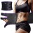 VIMUSFUN Waist Trimmer Belt Men Sweat Band Stomach Wrap, Waist Trainer for Women-Black XL