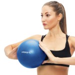 APEXUP Yoga Ball Exercise Ball, Heavy Duty Pilates Ball for Fitness, Balance, Core Workout, Physical Therapy (XXS (9) 23cm, Blue)