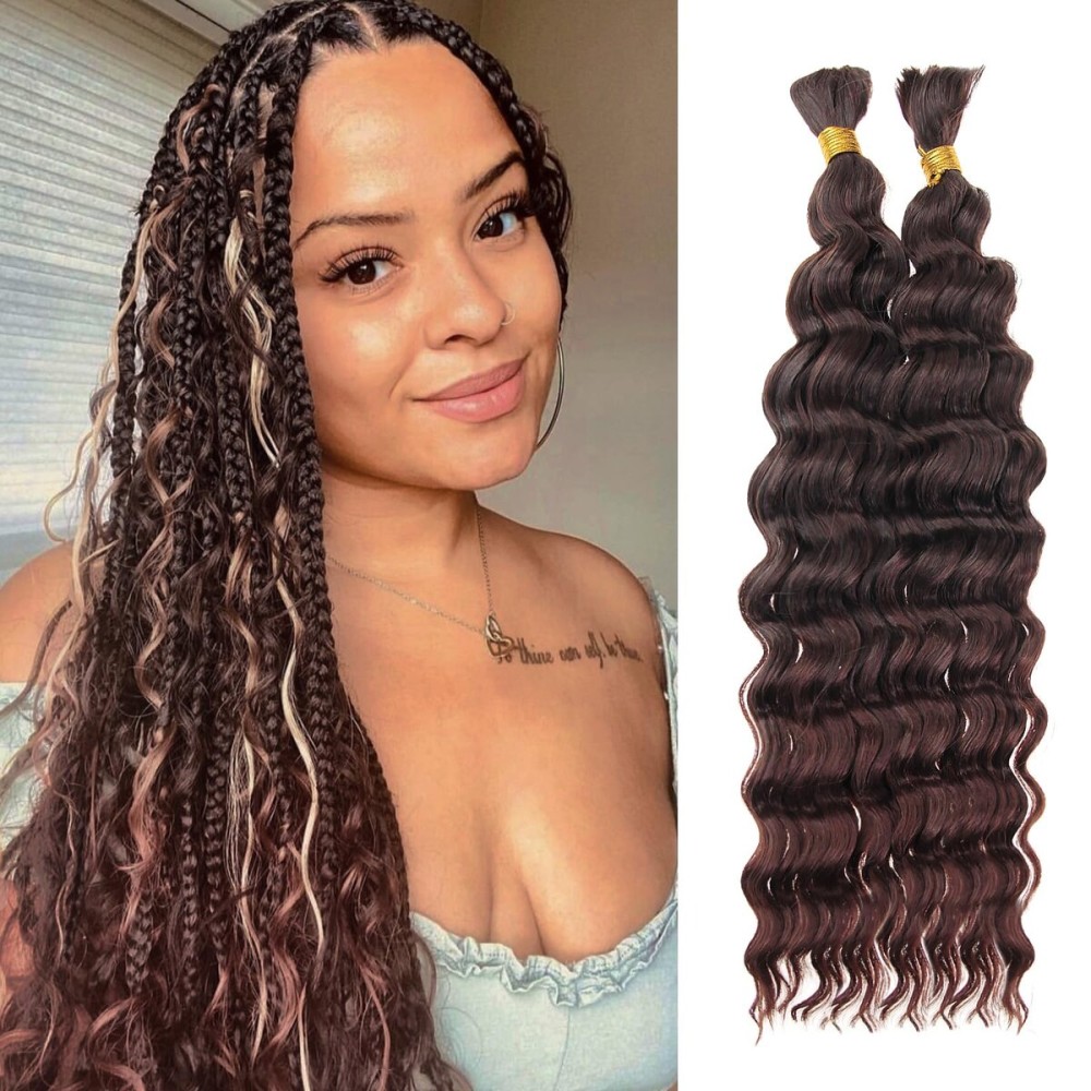 Curly Crochet Hair GoGo Curl Crochet hair for Women Deep Wave Braiding hair,Synthetic Bohemian Crochet Braid Water Wave Crochet hair Extensions (1B/33, 14inch)