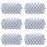 PAZIMIIK Checkered Makeup Bag for Purse Portable Zipper Make Up Pouch Small Cosmetic Case for Travel Accessories (6PCS Blue)
