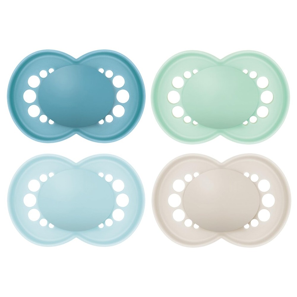 MAM Original Matte Baby Pacifiers, Binky for 16+ Months, BPA-Free Silicone Nipple, Easy to Clean, Best for Breastfed Babies, Developed with Medical Experts, 4 Count Binkies