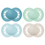 MAM Original Matte Baby Pacifiers, Binky for 16+ Months, BPA-Free Silicone Nipple, Easy to Clean, Best for Breastfed Babies, Developed with Medical Experts, 4 Count Binkies