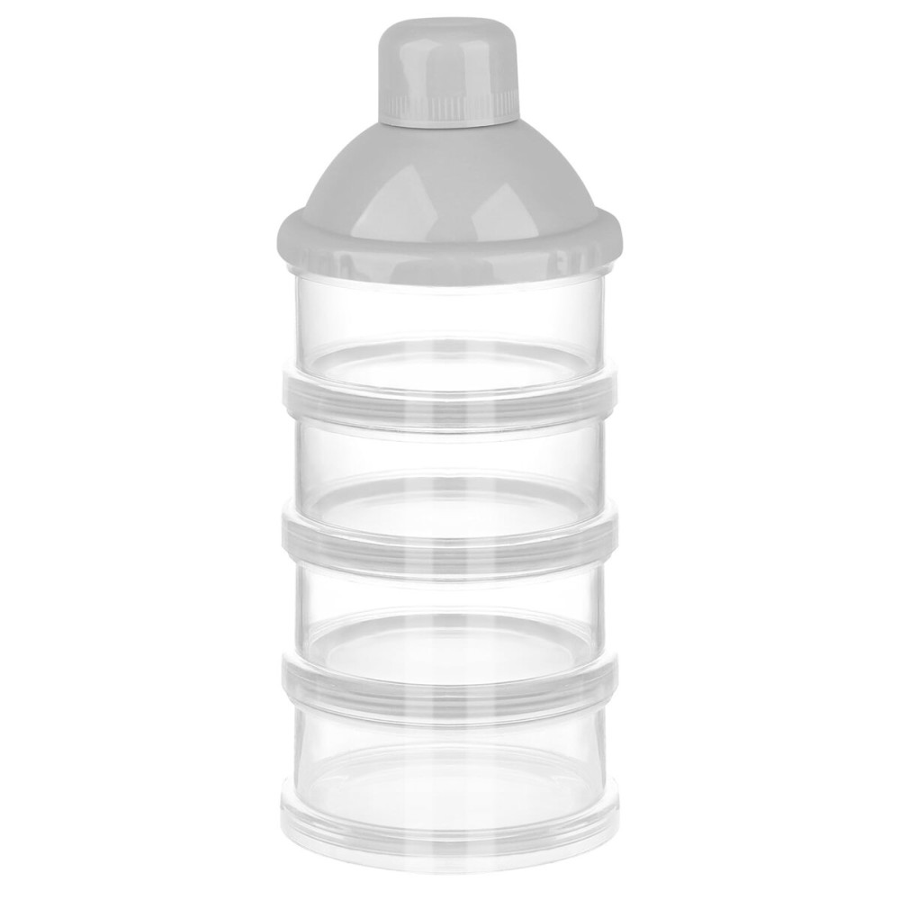 Accmor Formula Dispenser On The Go, 4 Compartments Stackable Formula Container for Travel, Baby Milk Powder Kids Snack Container, BPA Free