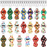 Duufin 20 Pieces Halloween Chapstick Holder Lipstick Holder with 20 Pieces Metal Clip Cords Suitable for Chapstick Tracker and Safeguard, 20 Halloween Style