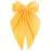 Velscrun Hair Bows for Women Girls Yellow Silky Satin Large Coquette Hair Bow Oversized Hair Ribbons Big Hair Bows Clip Long Tail Bowknot Hair Barrettes Halloween Christmas Hair Accessories