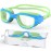 Zeligerstar Kids Swim Goggles,Swimming Goggles for Kids 6-14, Anti-Fog UV Protection Pool Glasses for Boys Girls (Green/Blue+Clear Lens)