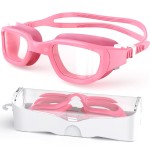 Zeligerstar Kids Swim Goggles,Swimming Goggles for Kids 6-14, Anti-Fog UV Protection Pool Glasses for Boys Girls (Pink+Clear Lens)