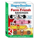 Farm Friends Hugging Farm Animal Adhesive Bandages from Hug-a-BooBoo, The Amazing Bandages That Hug! Super Fun Hugging Cow, Horse, Pig and Chicken! 24 Ct Box