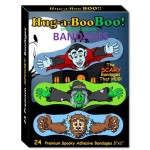 Fun Monsters Adhesive Bandages from Hug-a-Booboo! Spooky Halloween Bandages That Hug! Favorite Scary Monster Characters - Vampire, Witch, Wolfman and Mummy with Hugging Arms! Fun as Stickers 24 Ct Box