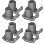 Dotday 8 Pack Walker Skis Glides, Universal Walker Accessories for Seniors Mobility Aid Accessory