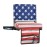 SPORT BEATS Stadium Seats with Back Support Bleacher Chairs with Back and Cushion Thick Padded Bleacher Seats Includes Shoulder Strap Retro Flag 1pc