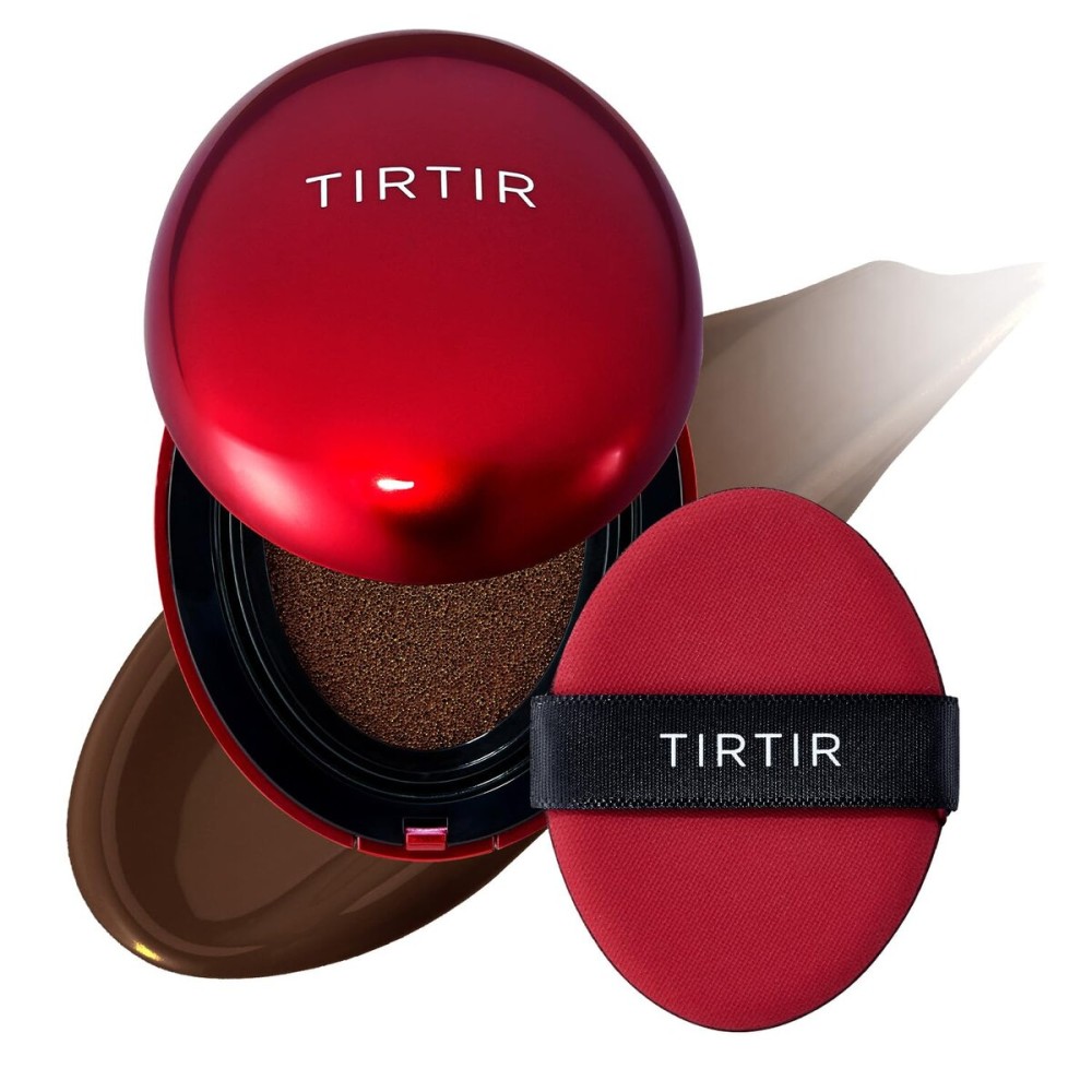 [*Mini Size*] TIRTIR Mask Fit Red Cushion Foundation | Full coverage, Weightless, Skin fit, Satin Glow Finish, Korean Makeup BB Foundation, beauty, Tattoo cover up, Buildable (51N Fudge, 0.15 Fl Oz)