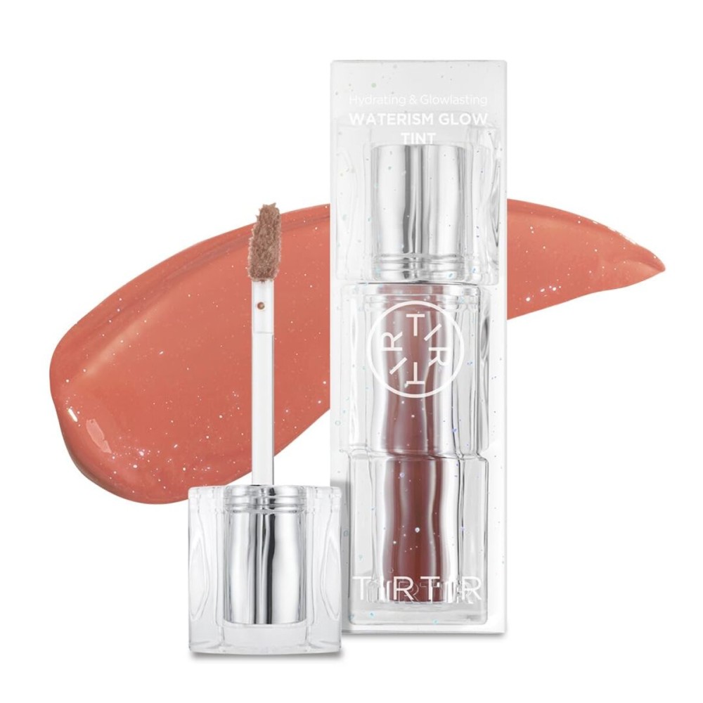 TIRTIR Waterism Tinted Lip Gloss 09 Salmon Syrup, 0.14 Fl Oz - Kiss Ready Lipgloss, 12H Long Lasting Non Sticky Natural Tinted Glow Korean Multiuse Cheek and Lip Tint for Women gift