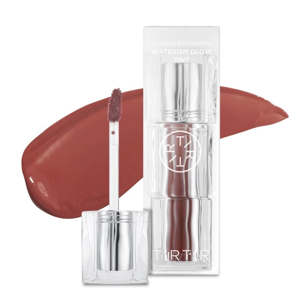 TIRTIR Waterism Tinted Lip Gloss 05 Scotch Shot, 0.14 Fl Oz - Kiss Ready Lipgloss, 12H Long Lasting Non Sticky Natural Tinted Glow Korean Multiuse Cheek and Lip Tint for Women gift