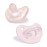 Chicco PhysioForma Silicone Orthodontic Pacifier, 0-6m | 100% Soft Silicone | Supports Breathing & Oral Development | Satin-Textured Nipple | Includes Sterilizing Case | BPA Free | Pink, 2pk
