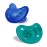 Chicco PhysioForma Silicone Orthodontic Pacifier, 16-24m | 100% Soft Silicone | Supports Breathing & Oral Development | Satin-Textured Nipple | Includes Sterilizing Case | BPA Free | Blue/Green, 2pk