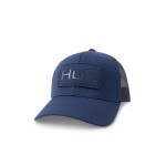 HUK Mens Trucker Hat, Anti-Glare Snapback Fishing Hat for Men, Embossed Logo - Naval Academy, One Size