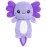 Purple Axolotl Microwavable 1.5 lbs Unscented Heating Pad for Women and Kids- Cute Soft Cozy Pillow Plush Heatable Warm Stuffed Animals - Kawaii Hot and Cold Plushie - Axolotl Gifts for Girls and Boys