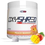 EHP Labs OxyShred Pre Workout Powder - Preworkout Powder with L Glutamine & Acetyl L Carnitine, Energy Boost Drink - Peach Mango, 60 Servings