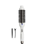 Wavytalk Thermal Brush, 1.5 Inch Ionic Thermal Round Brush Makes Hair Smoother Get Natural Curls (White)