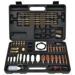 GLORYFIRE Gun Cleaning Kit Universal for Guns, Gun Brushes for Pistol, Handgun, Shotgun, Elite Brass Rods and Wire Rope, Hunting Gear Gun Accessories for Men (Bronze Jags & Loops, 1 Fl oz)