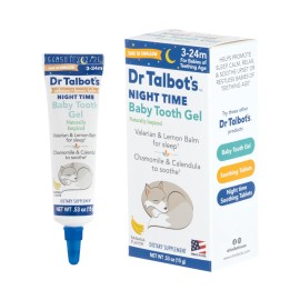 Dr. Talbot\'s Night Time Baby Tooth Gel for Sore Gums - .53 oz Tube - Banana Flavor - for Ages 3-24 Months