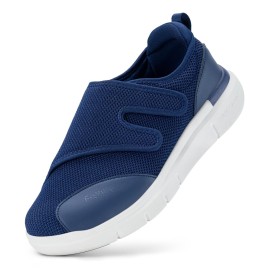 FitVille Diabetic Shoes for Men Extra Wide Width Orthopedic Slip-on Shoes Adjustable Closure Walking Sneakers with Arch Support Cushioning Therapeutic for Swollen Feet