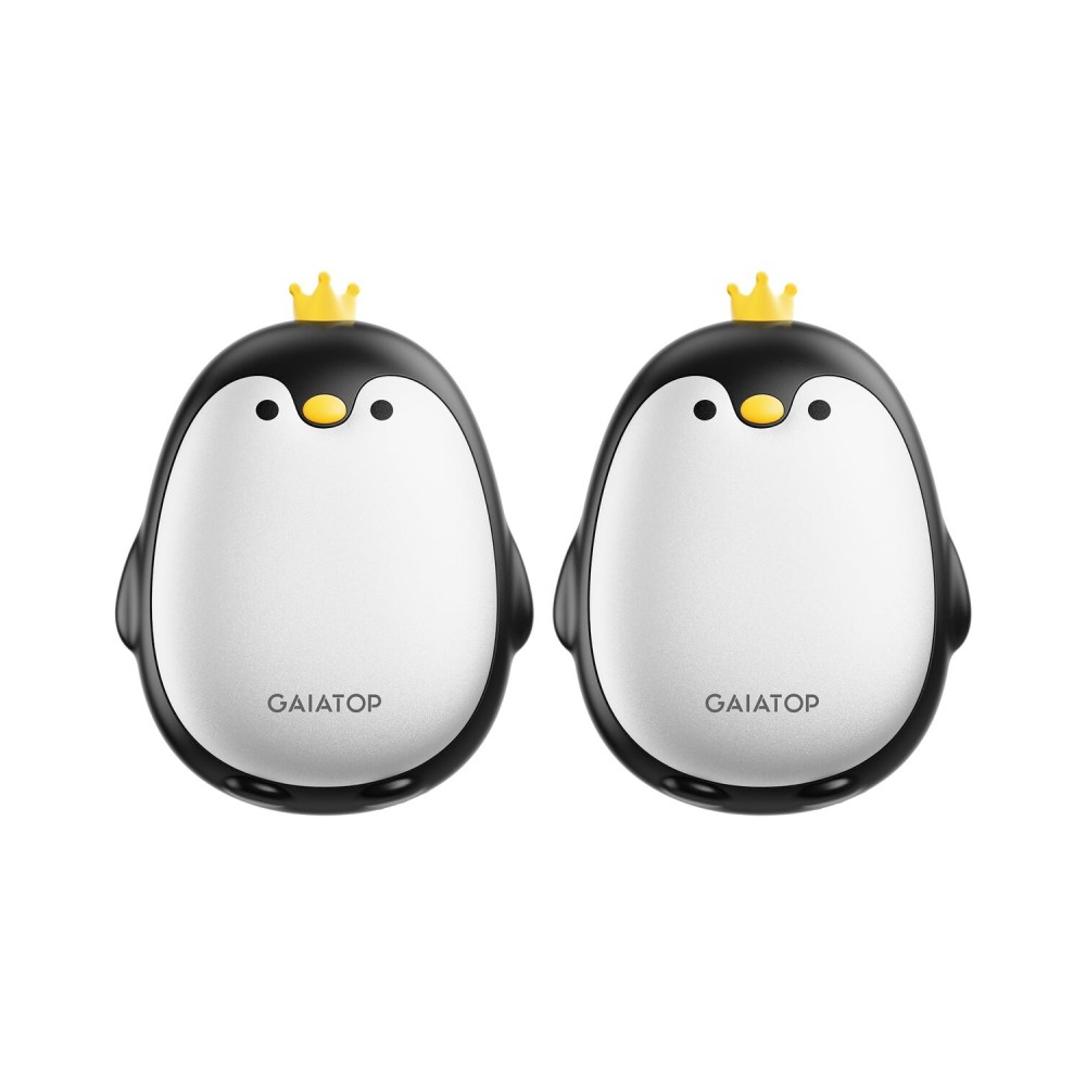 Gaiatop Magnetic Hand Warmers Rechargeable 2 Pack, 3 Settings Cute Pocket Penguin, Fast Hot Hands Reusable Portable Electric Heater for Camping Hunting Golf, Stocking Stuffers Gifts for Women Men
