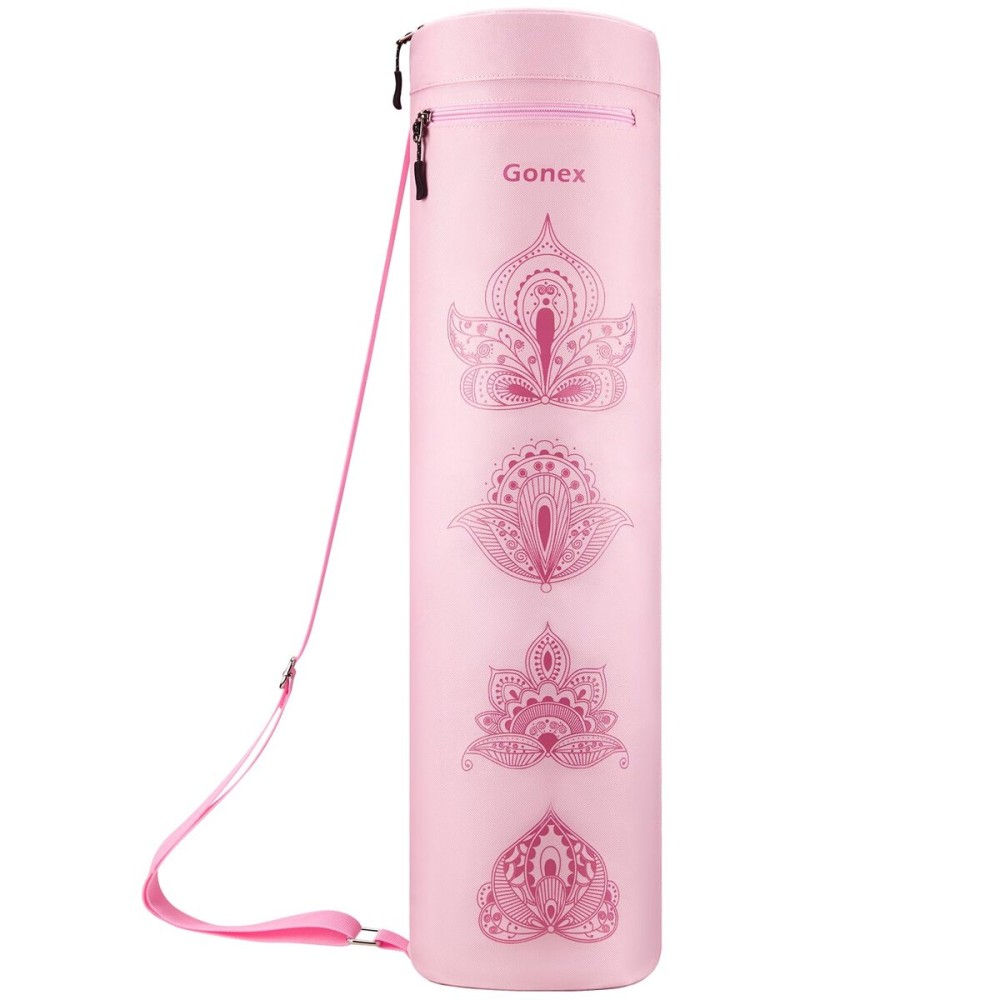 Gonex Yoga Mat Bag, Yoga Mat Carrier Full-Zip Exercise Yoga Mat Carry Bag for Women Men with a Wet Pocket and Zipper Pocket Extra Wide Adjustable Shoulder Strap