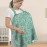 UHINOOS Nursing Cover for Mom Breastfeeding, Baby Privacy Nursing Covers Up Breathable Cotton with Ajustable Hoop for Mother (Muslin Green)