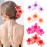 ANBALA 4PCS Hair Clips Flower Hair Clips for Women Large Claw Clips for Thick Hair Strong Hold Non-slip Hawaii Flower Hair Clip for Women Girls (Colorful)