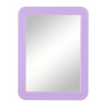 ARTLYMERS Magnetic Locker Mirror, 5x7 Real Glass Small Mirrors for Locker with Magnetic Backing, for School Locker, Bathroom, Household Refrigerator, Locker Accessory (Purple)