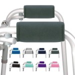 supregear Walker Grips (2 Pack), Soft Padded Hand Covers, Non-Slip Comfortable Cushion Padding for Folding Walker Handle, Moisture Wicking Mobility Accessory