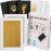Zemiu Baby Handprint and Footprint XL Size Kit,2 Pcs Baby Handprint Ink Pads with Clean-Touch & 6 Imprint Cards Safe for Baby, Family Keepsake, Pet Paw-Gold